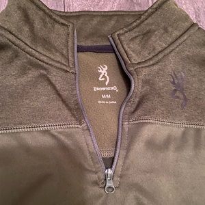 Browning quarter zip fleece pullover
